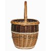 Proutěný koš s podélným uchem 