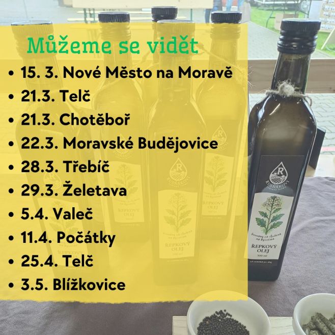 Po zimní pauze se na Vás zase moc těšíme! 🌱 🌿 Jaro je tady a s ním i první letošní trhy. Těšíme se na viděnou 👀!...
