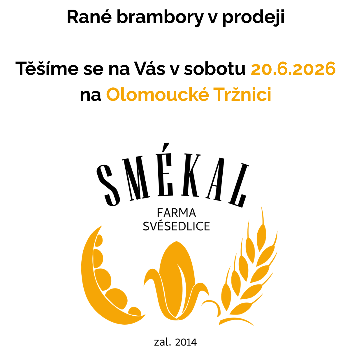 Rané brambory v prodeji