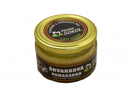 Škvarková pomazánka- 200 g sklo