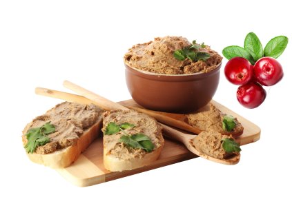 Vepřová paštika s brusinkami - 250 g - VELKÁ