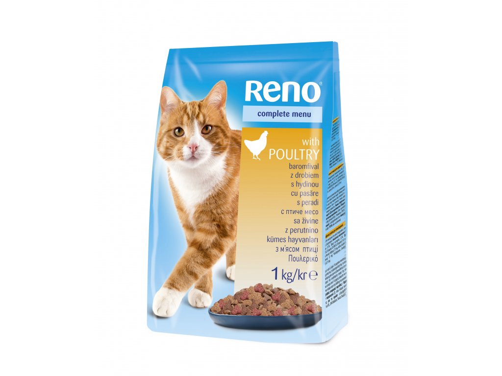 Reno cat dry 1kg with poultry