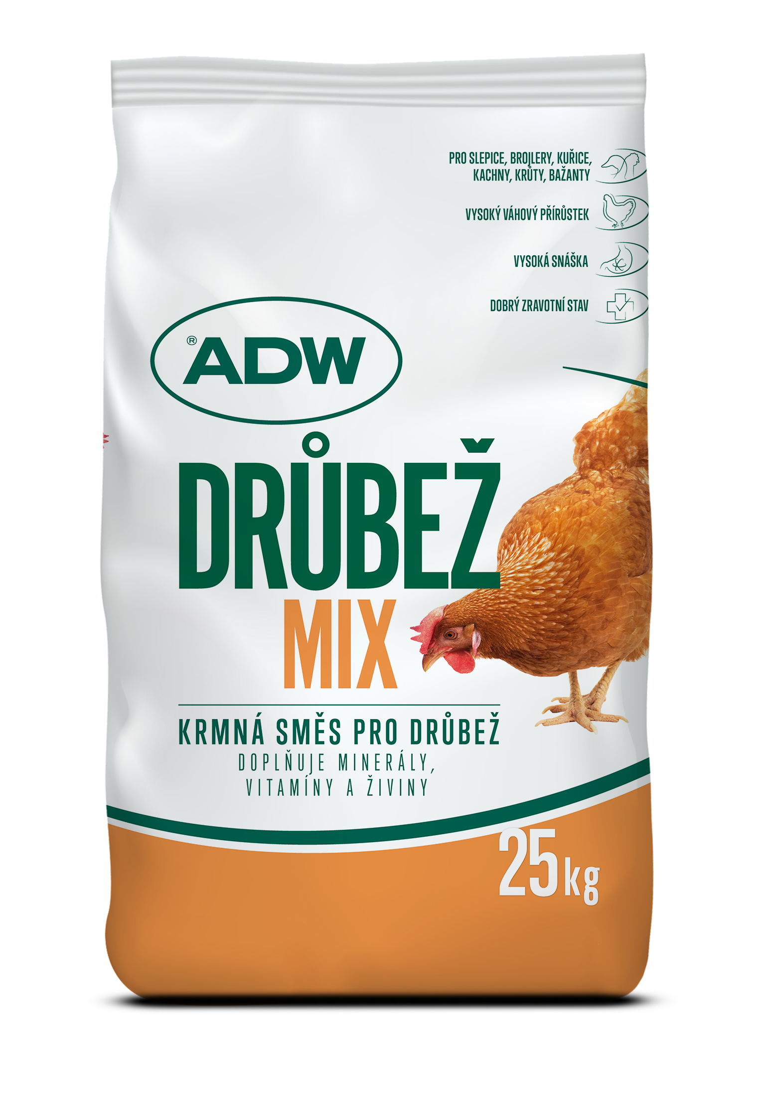 Kŕmna zmes pre nosnice ADW granule 25KG