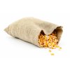 bag of corn kernels on white