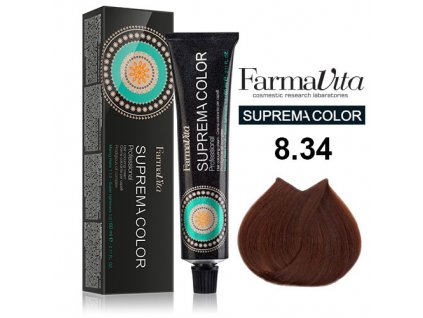 Suprema Color light golden copper blonde/svetlá zlatá medená blond 8.34