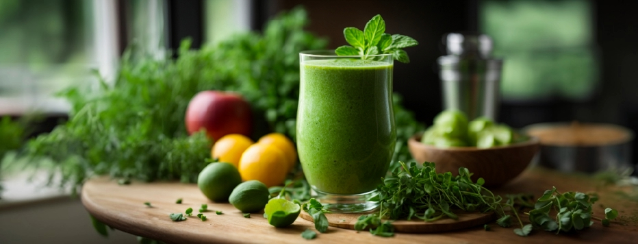 smoothie-microgreens
