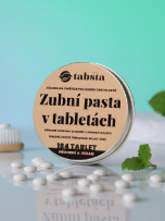 Zubní pasta v tabletách Tabsta v balení bez plastu