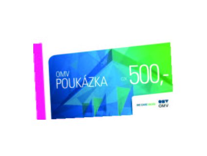 Darčekový šek OMV v hodnote 500 Kč