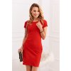 Fasardi Červené šaty s krátkým rukávem