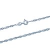 Stříbrný řetízek Singapur RS106 (Výběr kovu Stříbro, Délka řetízku 45)