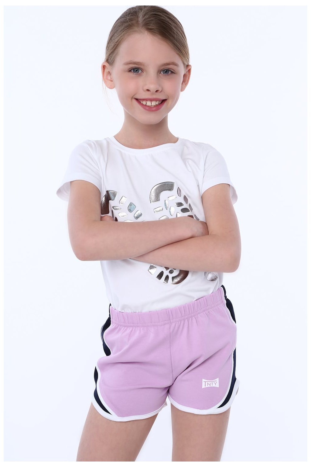 Dívčí levandulové šortky Fasardi