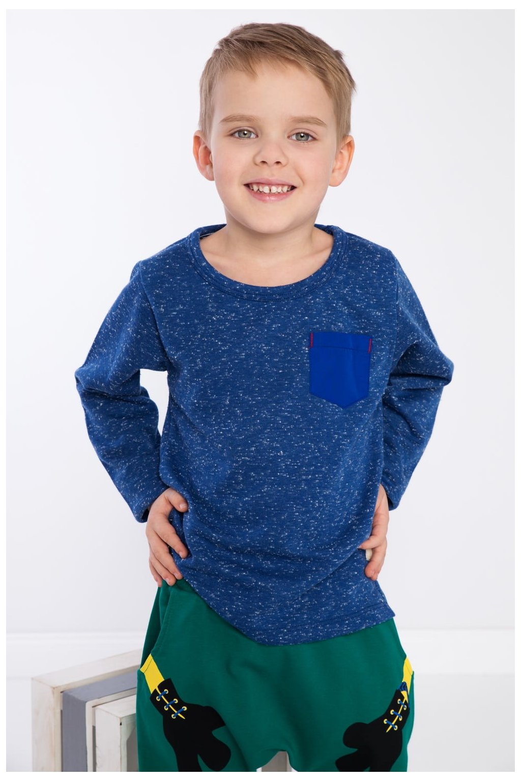 Modré chlapecké triko Fasardi