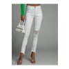 Biele džínsové nohavice s vreckami AZRS6674