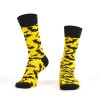 Žluté pánské ponožky Fasardi s motivem neropýrů