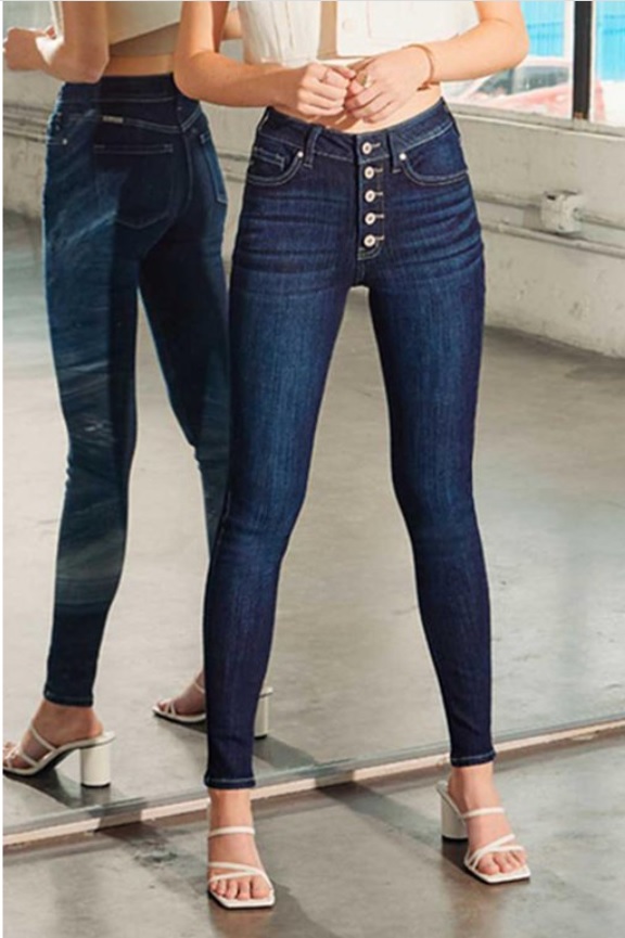 Jak nosit džíny s vysokým pasem