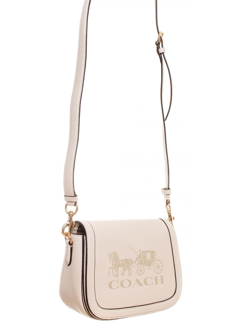 Coach dámská kabelka crossbody kožená krémová - FASHION AVENUE