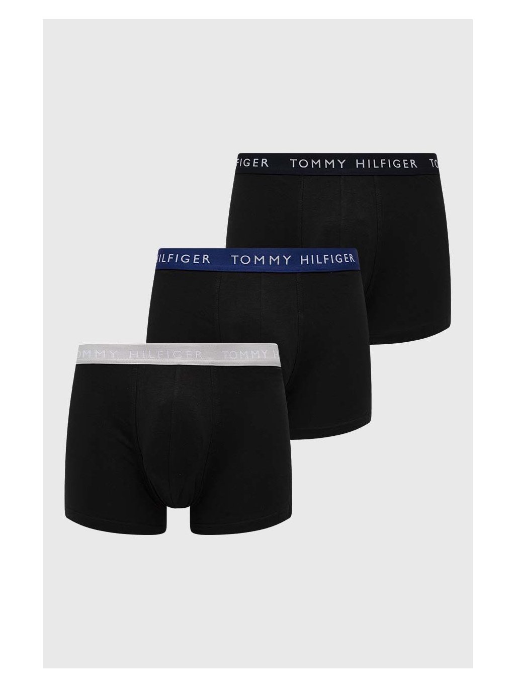 Tommy Hilfiger pánské boxerky 3pack černé - FASHION AVENUE