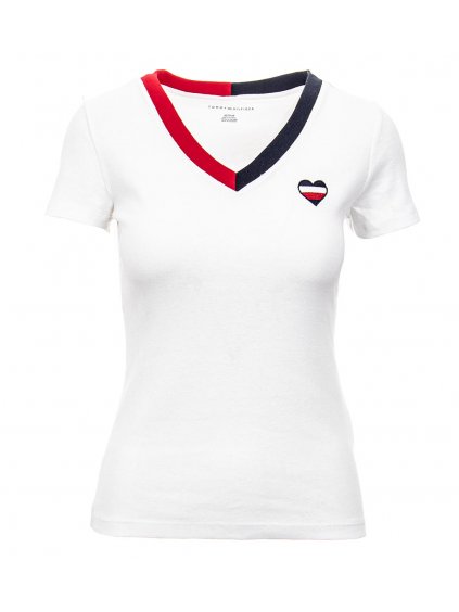 TH116 Tommy Hilfiger dámské tričko bílé (1)