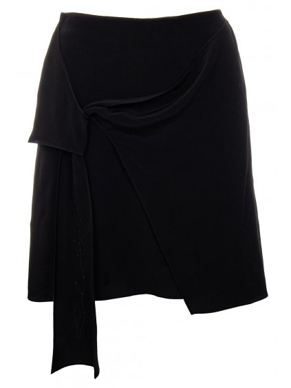 KL140 Karl Lagerfeld dámská sukně Satin Bow černá (1)
