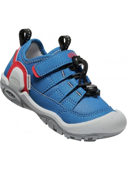 KN62 Keen dětské outdoorové boty Knotch Hollow Classic BlueRed Carpet (1)