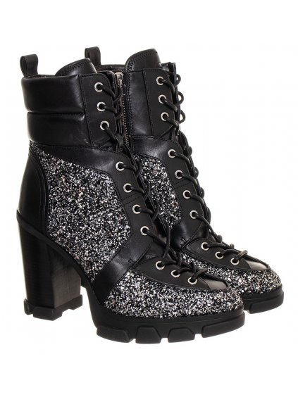 MK224 Michael Kors dámské kotníkové boty Ridley Lace Up Bootie Chunky Glitter (1)