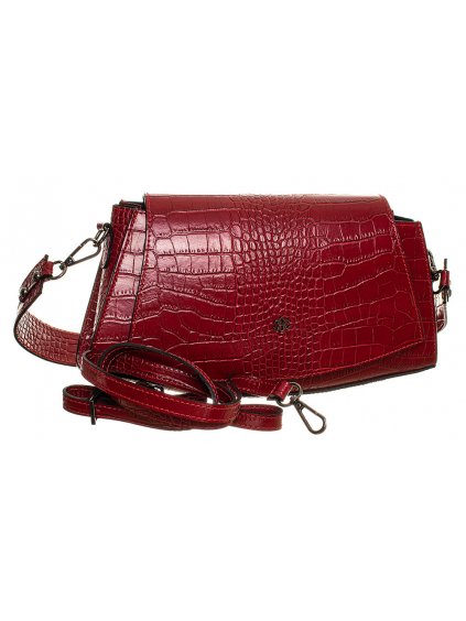 MR14 Massimo Romolini dámská kožená kabelka Cocco bordó červená (9) kopie