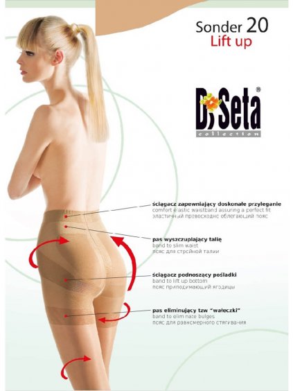 DiSeta Sonder dámské punčocháče 20 DEN stahující a modelující hnědé