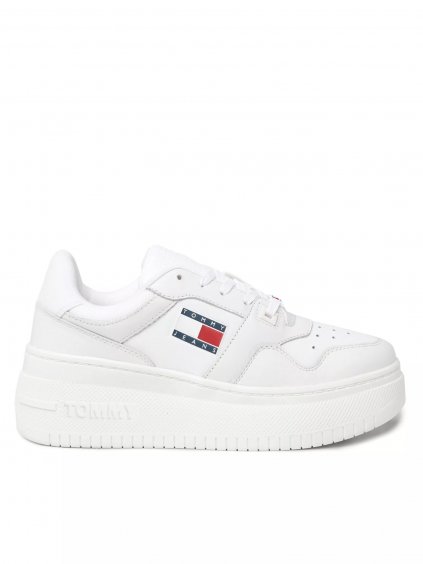 19682 tommy jeans sneakers tjw retro basket flatform en0en02536 blanc Fashion Avenue (4)