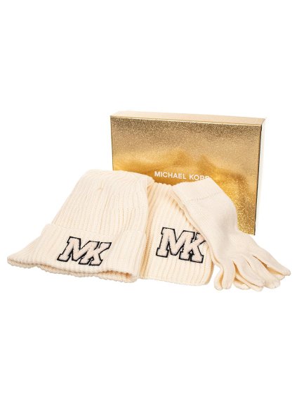 20654 Michael Kors dámský set čepice šála rukavice Fashion Avenue 539763