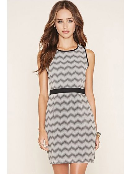 Forever 21 šaty Colorblocked Chevron Print FE1