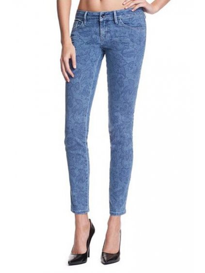 GU287 GUESS jeans Brittney Ankle Skinny with Paisley Prin