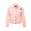 KL77 Karl Lagerfeld dámská džínová bunda růžová (1)
