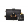 MR11 Massimo Romolini dámská kožená malá kabelka Cocco Liscia černá (1)