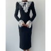 Elegantné čierne šaty „Victoria Lace“