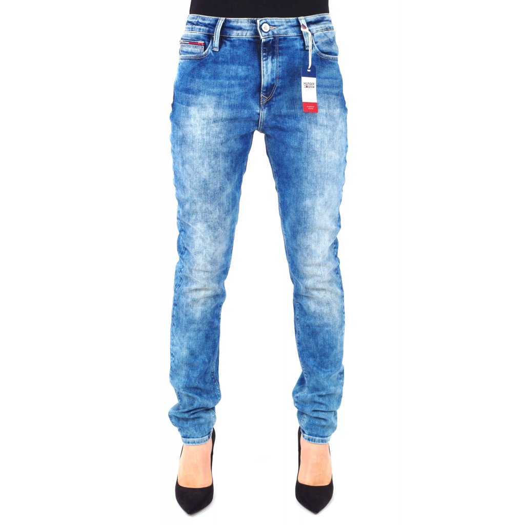 Tommy hilfiger santana high rise skinny jeans schwarz