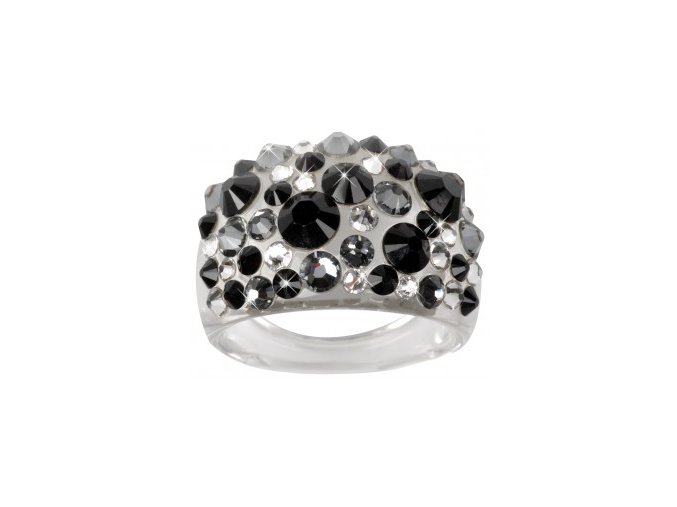Prsten LEVIEN BY SWAROVSKI Bubble JET RBB50JET
