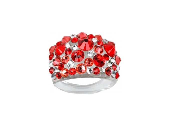 Prsten LEVIEN BY SWAROVSKI Bubble LIGHT SIAM RBB50LSI