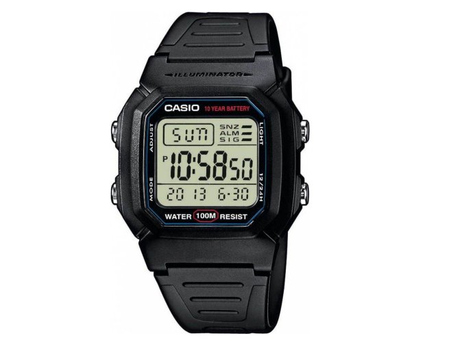 CASIO Mod. W-800H-1A WR 100 MT ILLUMINATOR **ORIGINAL BOX**