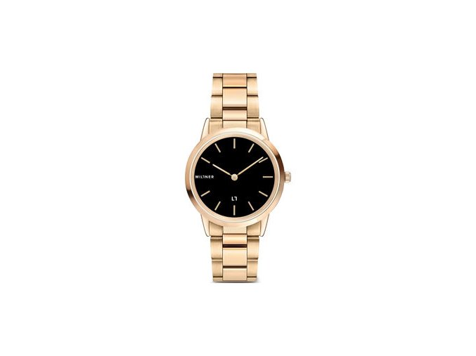 Hodinky MILLNER model CHELSEA S GOLD BLACK 8425402508107