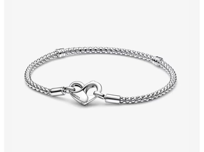 Zdobený řetízkový náramek PANDORA MOMENTS model 592453C00-17