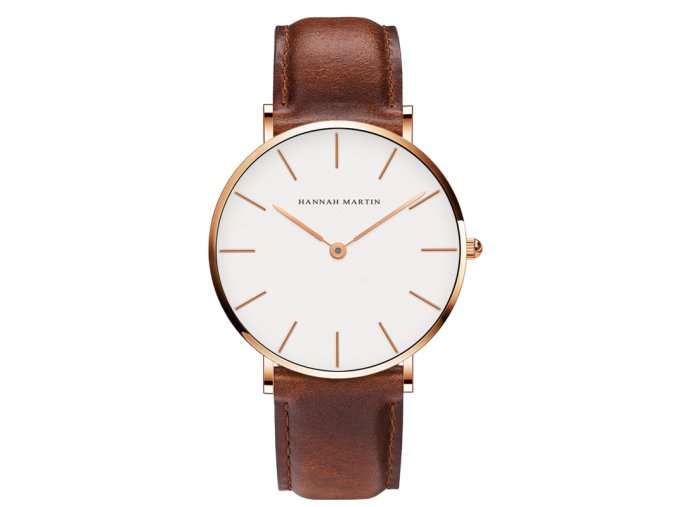 Pánské hodinky Hnědé White-Gold