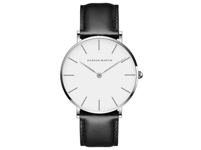 Pánské hodinky Černé White-Silver