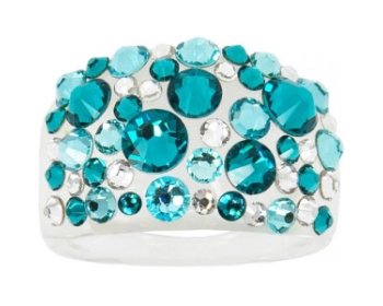 Prsten LEVIEN BY SWAROVSKI Bubble BLUE ZIRCON RBB50BZI