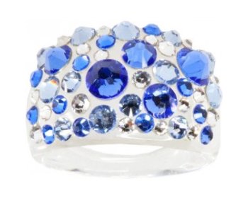Prsten LEVIEN BY SWAROVSKI Bubble SAPPHIRE RBB50SAP