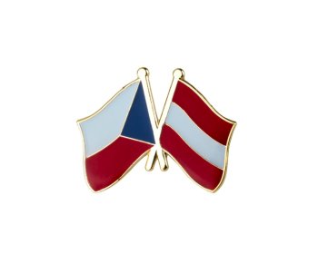 1824 5 ozdoba do klopy vlajka cr a rakousko