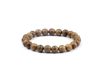 Náramek Wood Elastic: Klasický elastický náramek z přírodního dřeva, dokonalý pro každodenní nošení a přírodní vzhled.