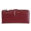 Velká kožená burgundy peněženka se zápinkou 511-8129-34