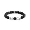Náramek Volcano Black & White Elastic: Moderní elastický náramek s černobílým designem, který poskytuje ostrý vizuální kontrast a univerzálnost.