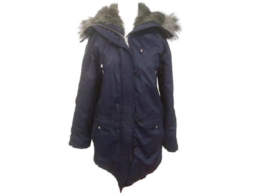 Oversize zimní bunda s kožíškem a kapucí Topshop