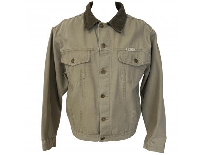 Pánská khaki zelená džínová bunda Bushman